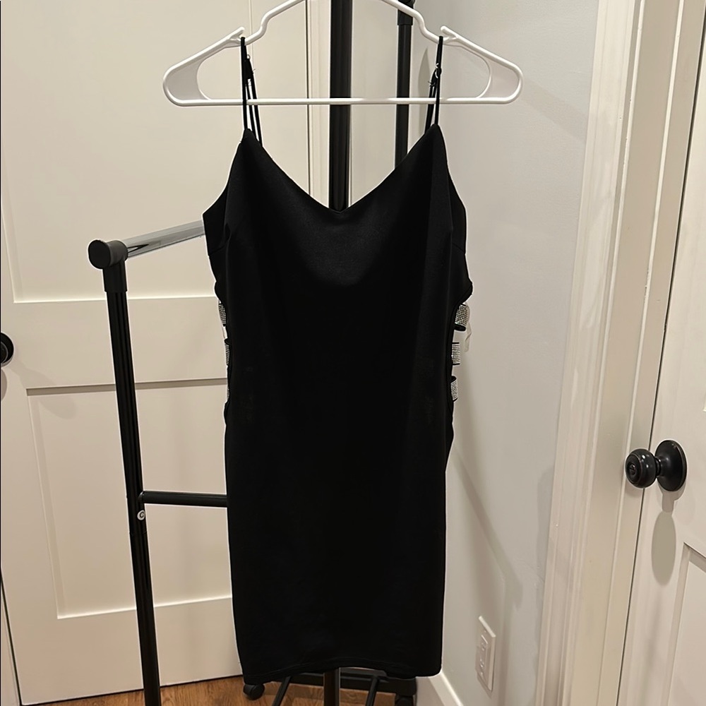 Sexy Black Sleeveless Dress with Cutouts from Charlotte Russe